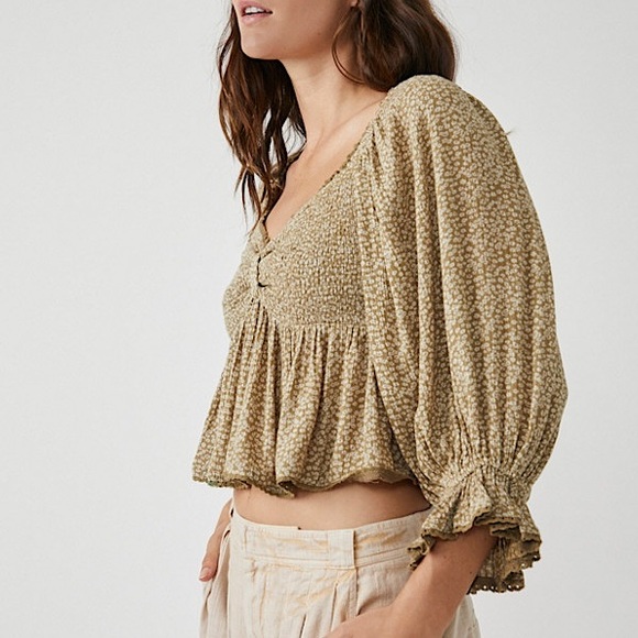 NEW Free People Brittnee Printed Top - Picture 8 of 12